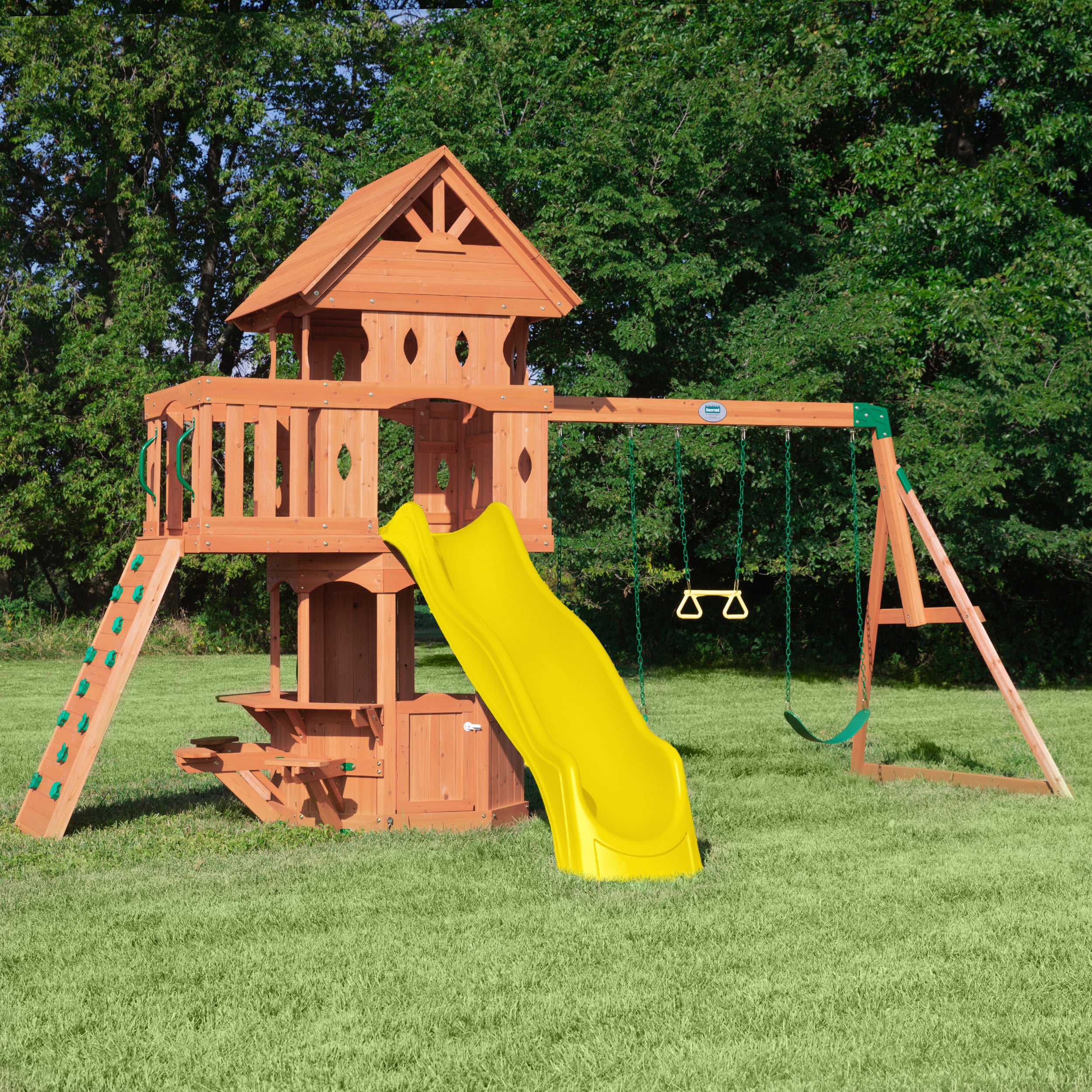 Woodland Swing Set Yellow Slide