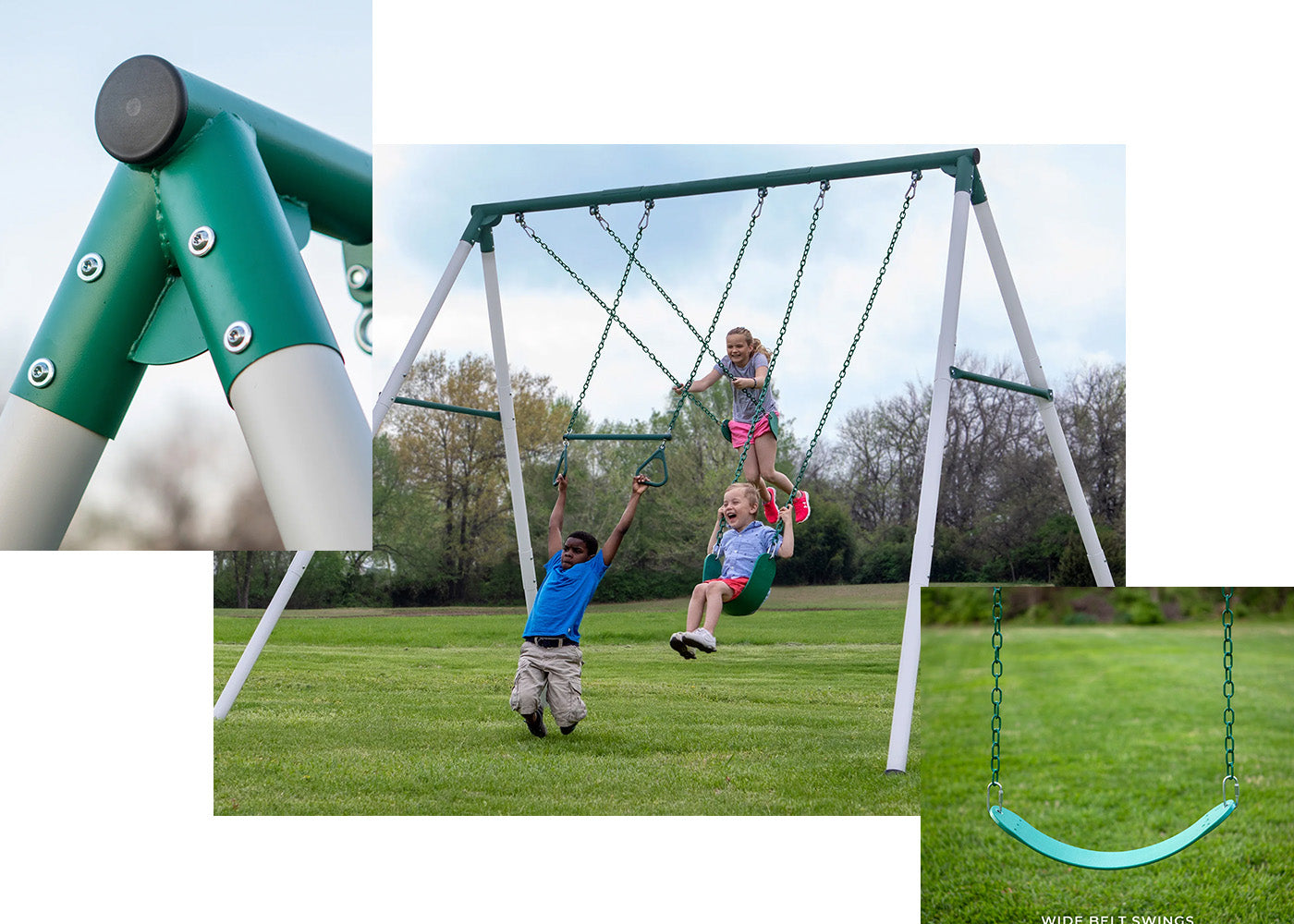 backyard discovery metal swing sets