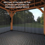 Load image into Gallery viewer, netting attaches to the outside of gazebo to maximize inside space
