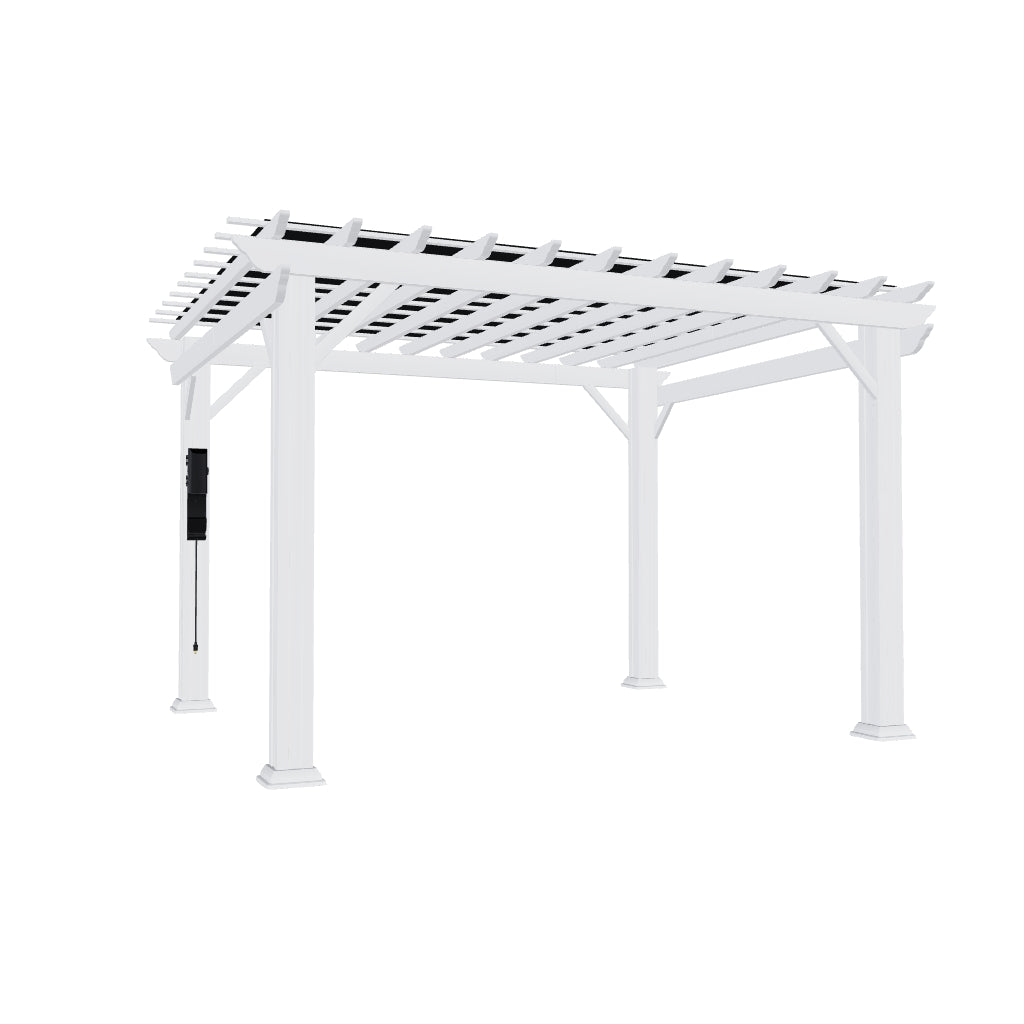 12x10 Hawthorne Steel Pergola 3D Model