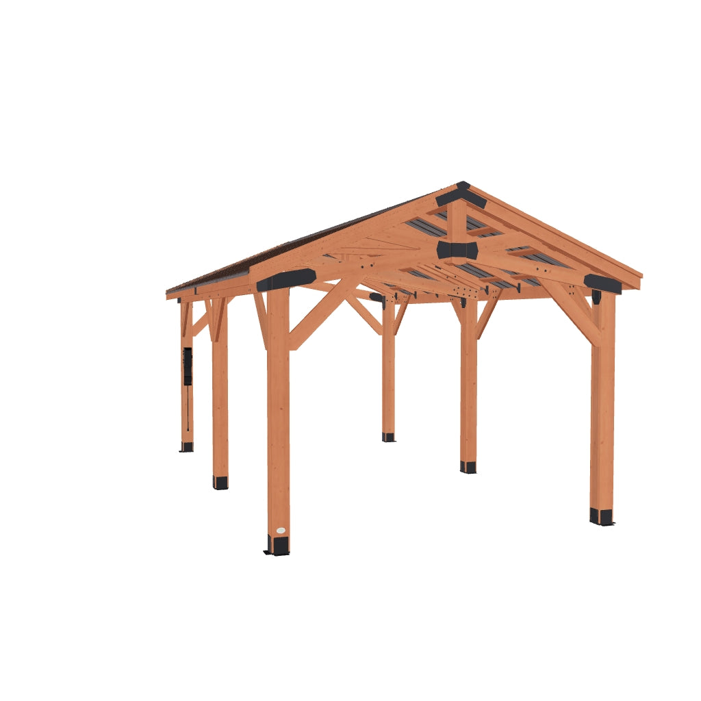 20x12 Norwood Carport Gazebo 3D