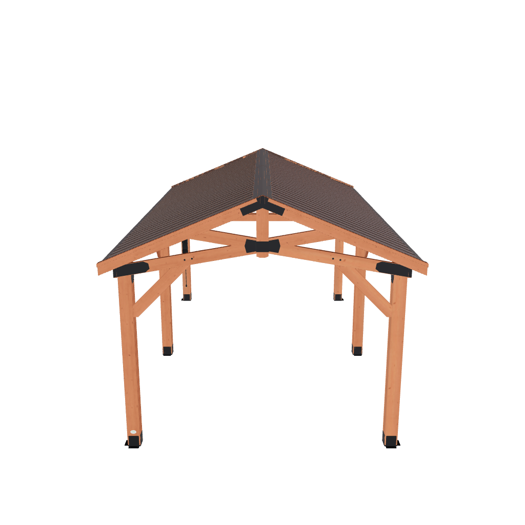 20x12 Norwood Carport Gazebo 3D