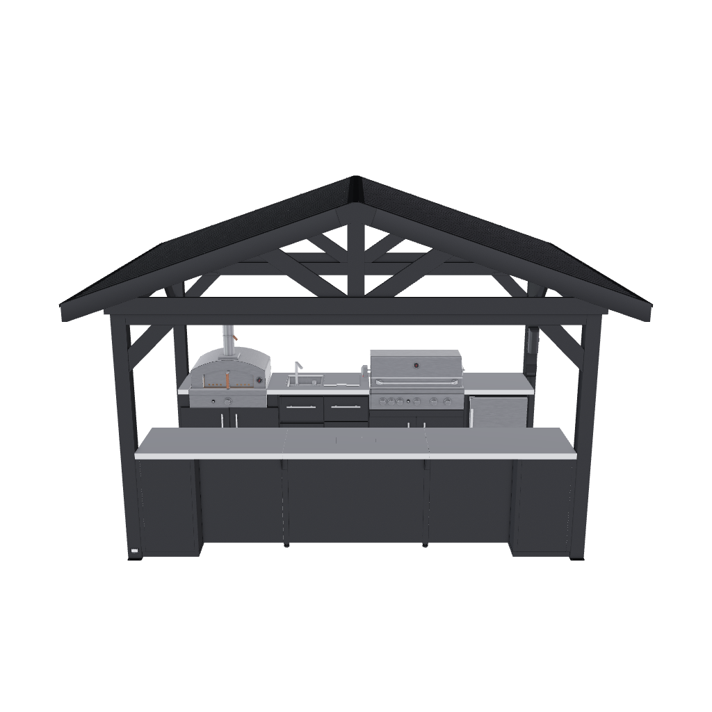 Lancaster Galley Outdoor Kitchen 3D Model