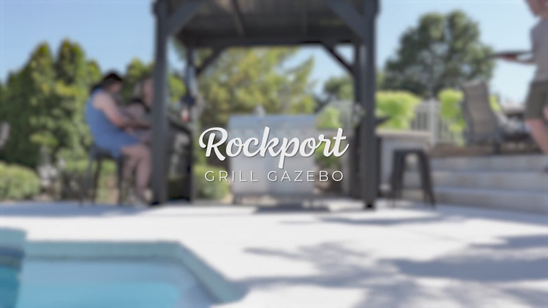 Rockport steel grill gazebo video