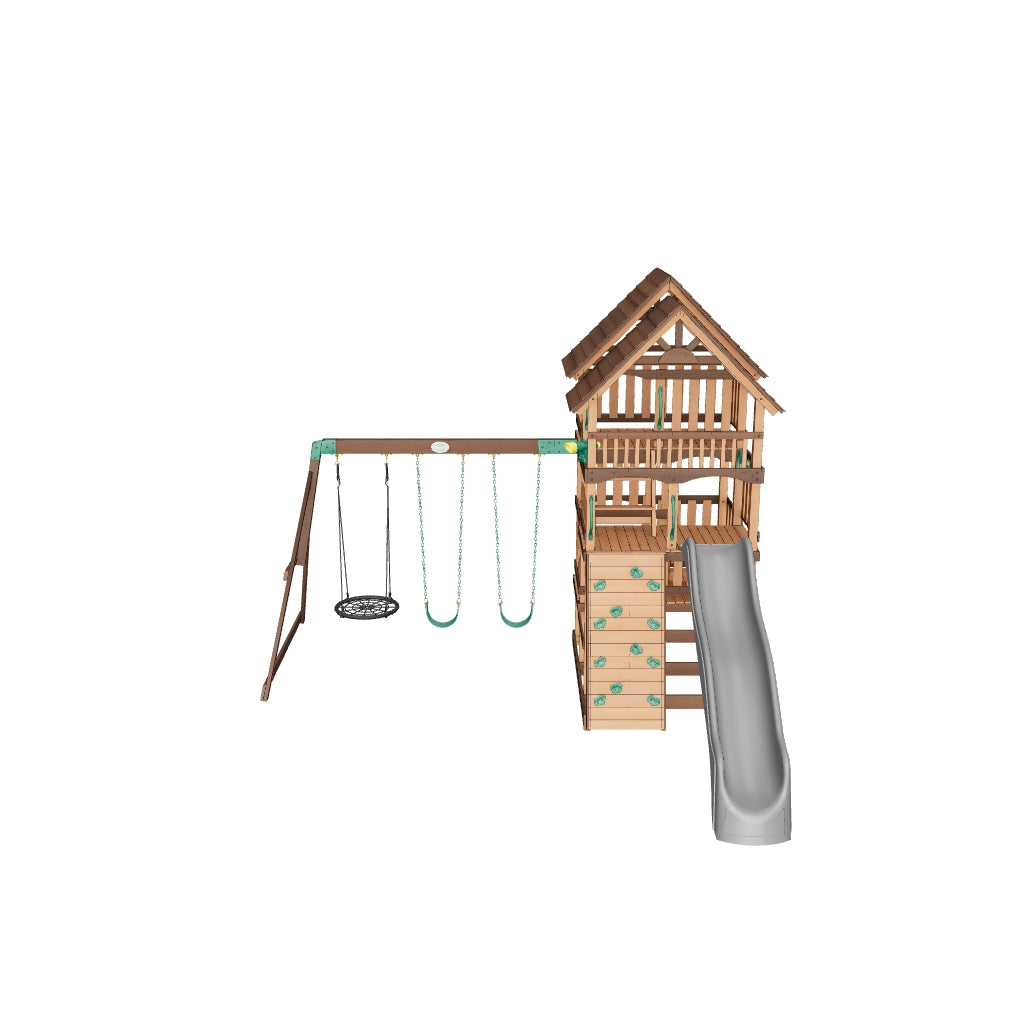 Highlander Swing Set Gray 3D Model