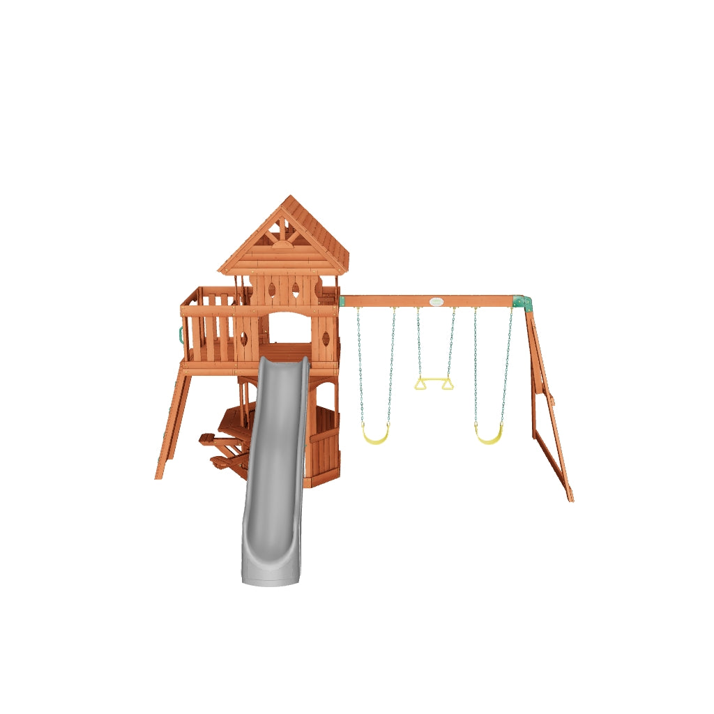 Woodland Swing Set Gray 3D Model