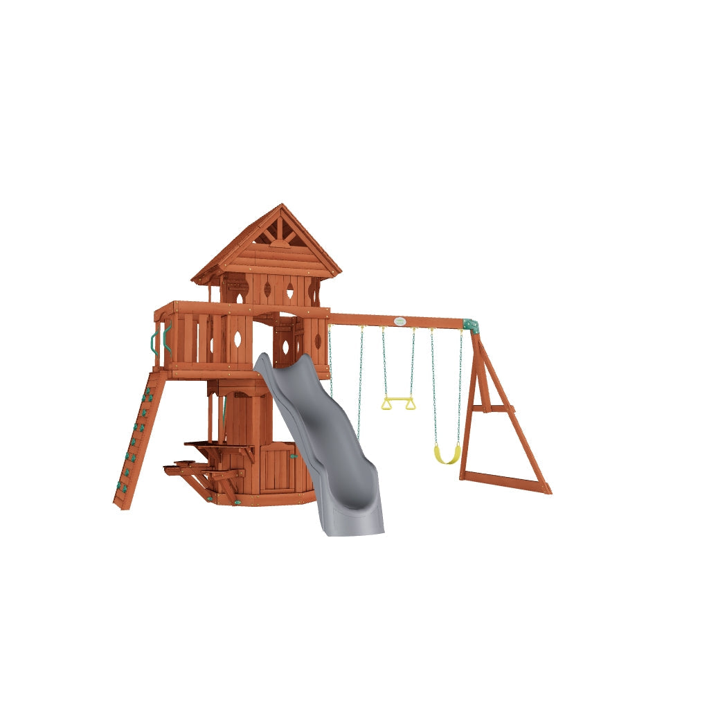 Woodland Swing Set Gray 3D Model