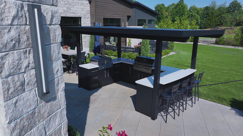 Fusion fire outdoor kitchen video