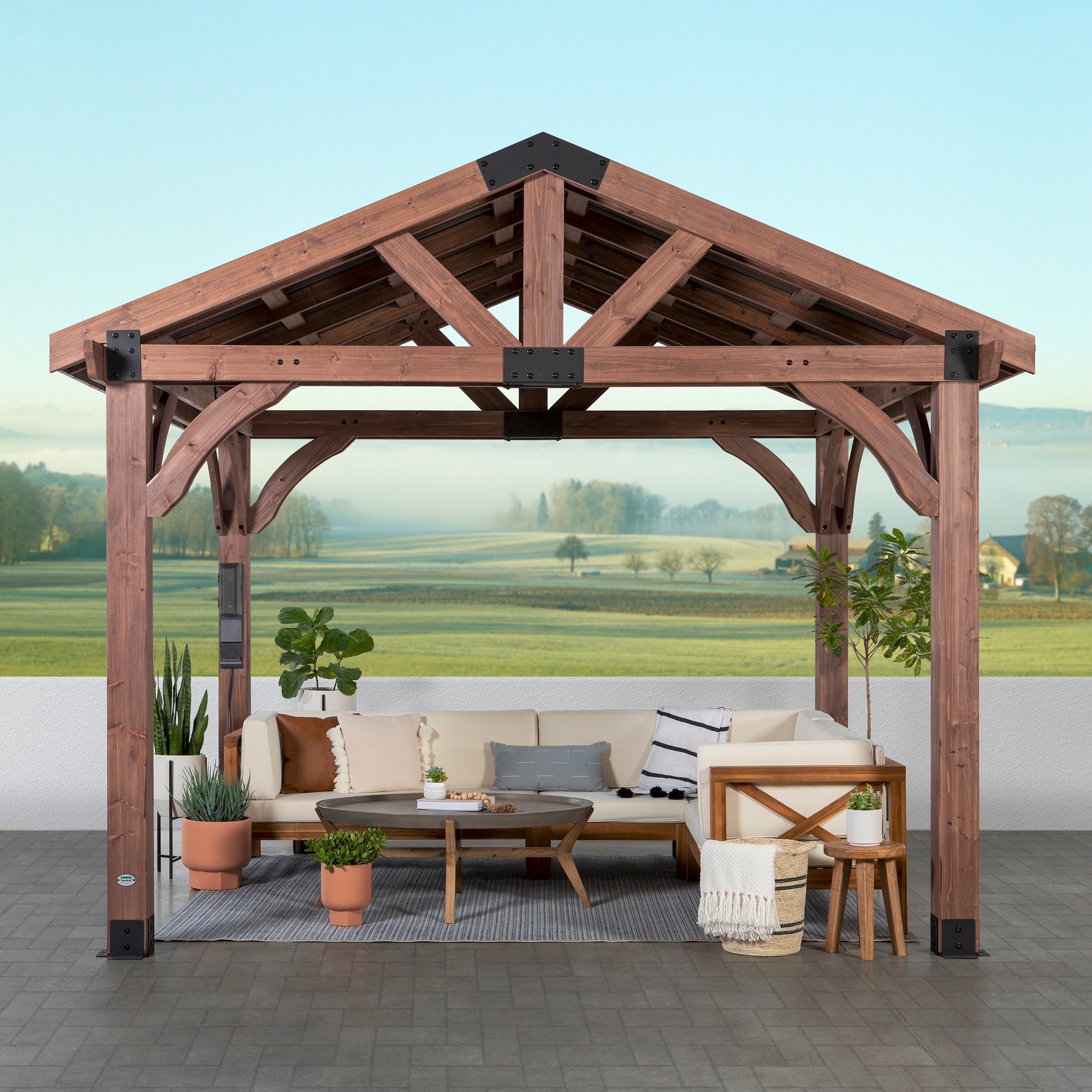 12x10 Gazebo Front