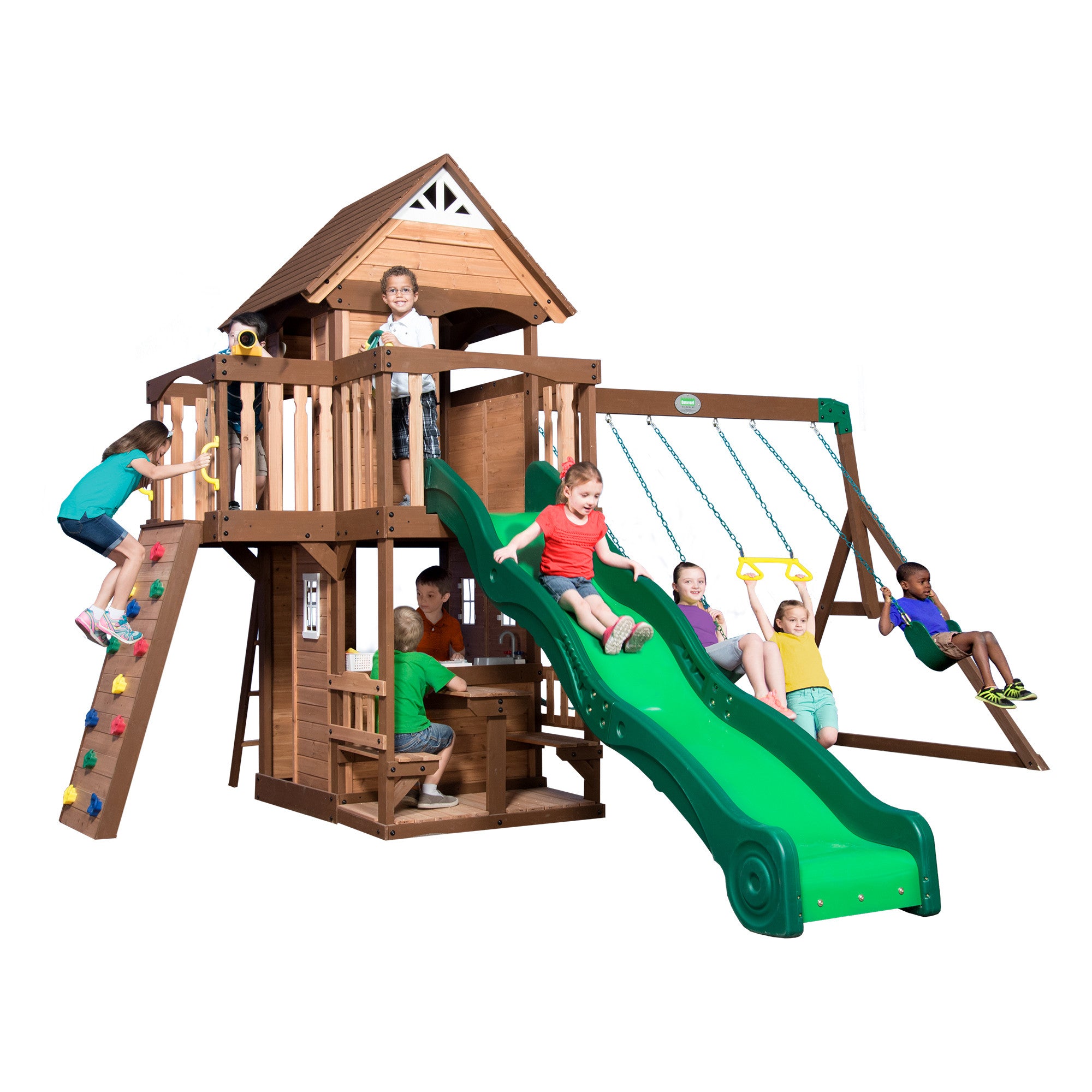 Mount Triumph Wooden Swing Set