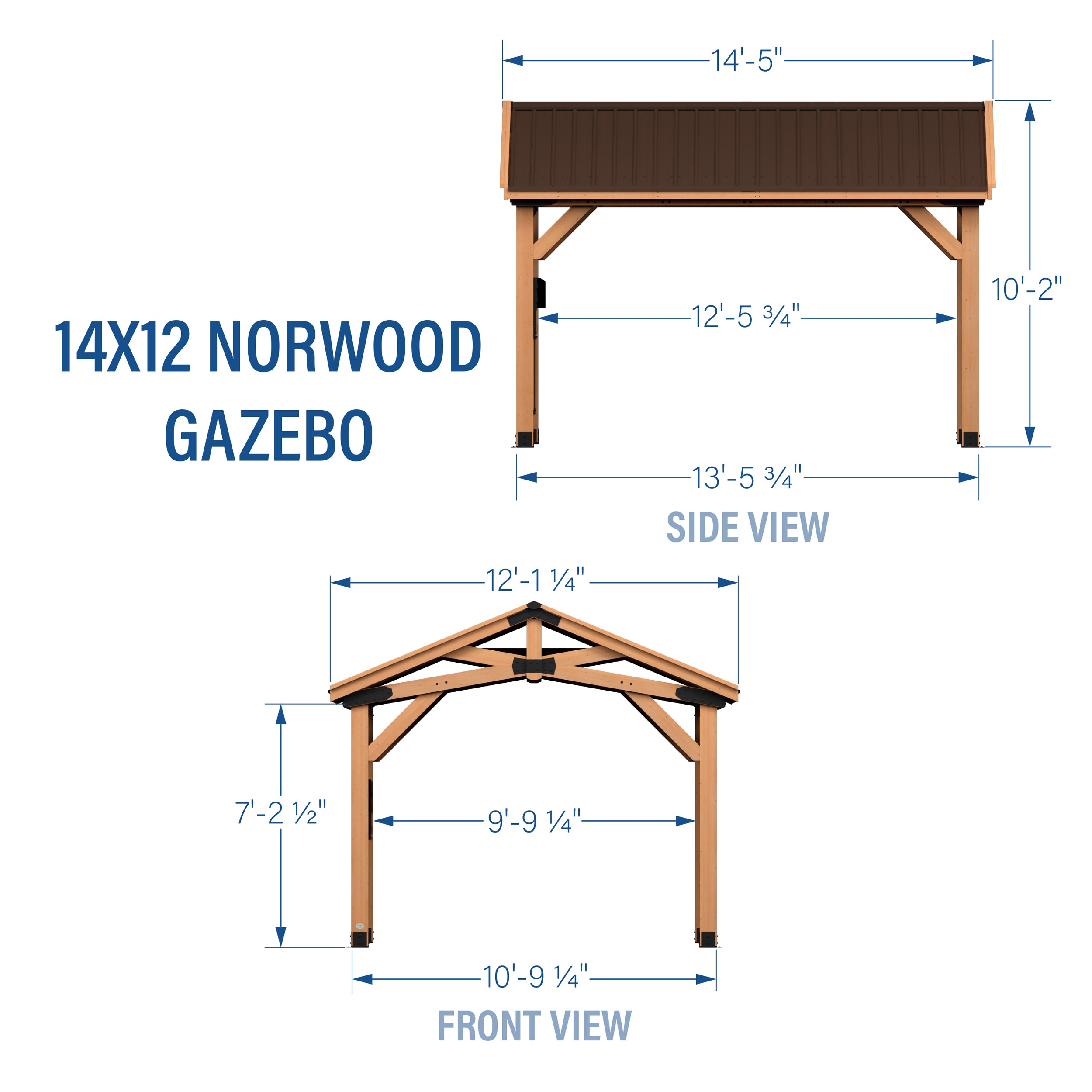 14x12 Norwood Gazebo – Backyard Discovery