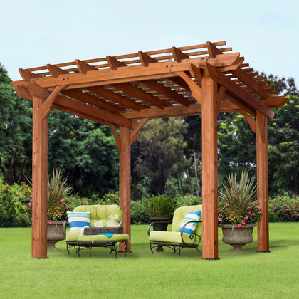 10x10 Wooden Pergola - Backyard Discovery