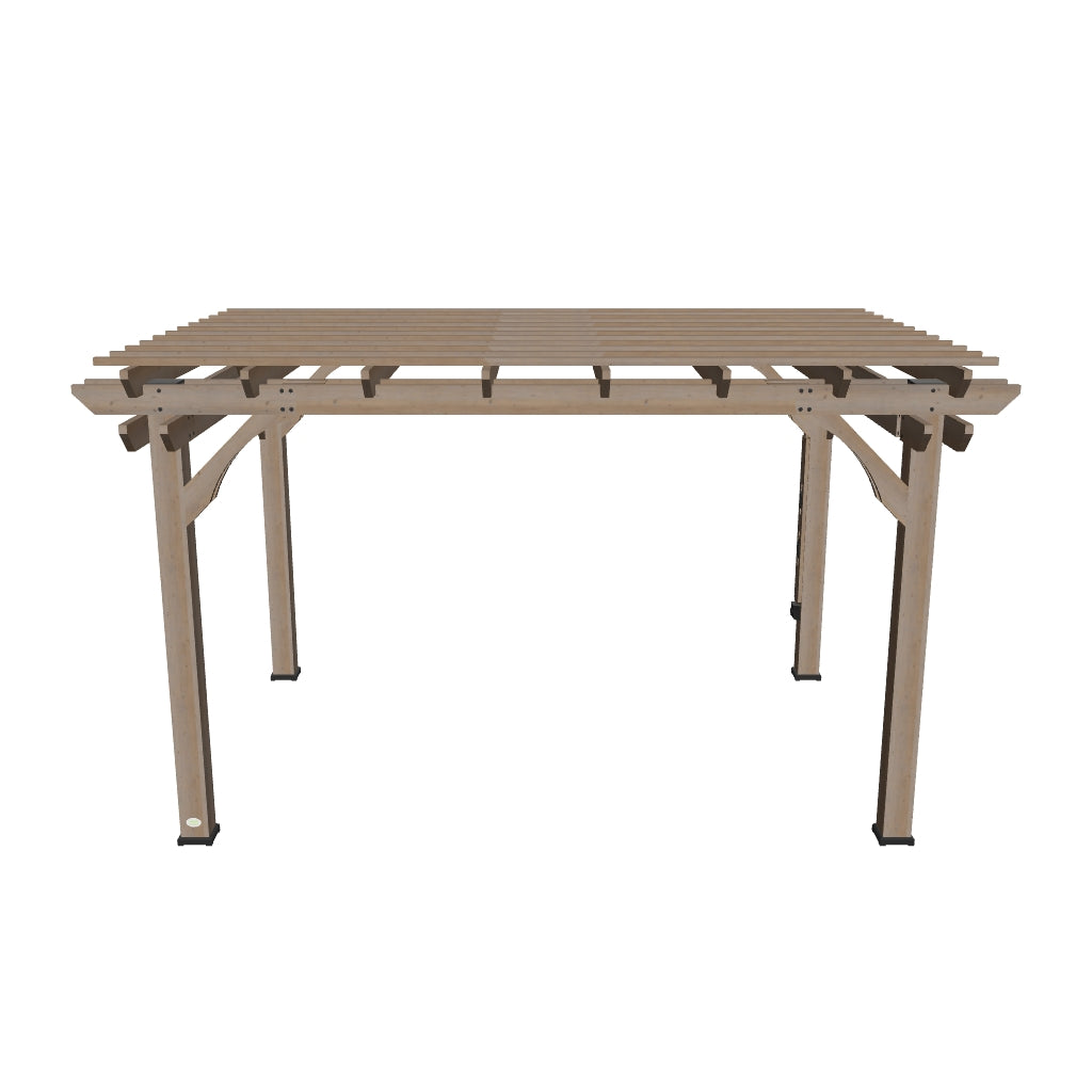 14x10 Somerville Pergola Barnwood 3D Model