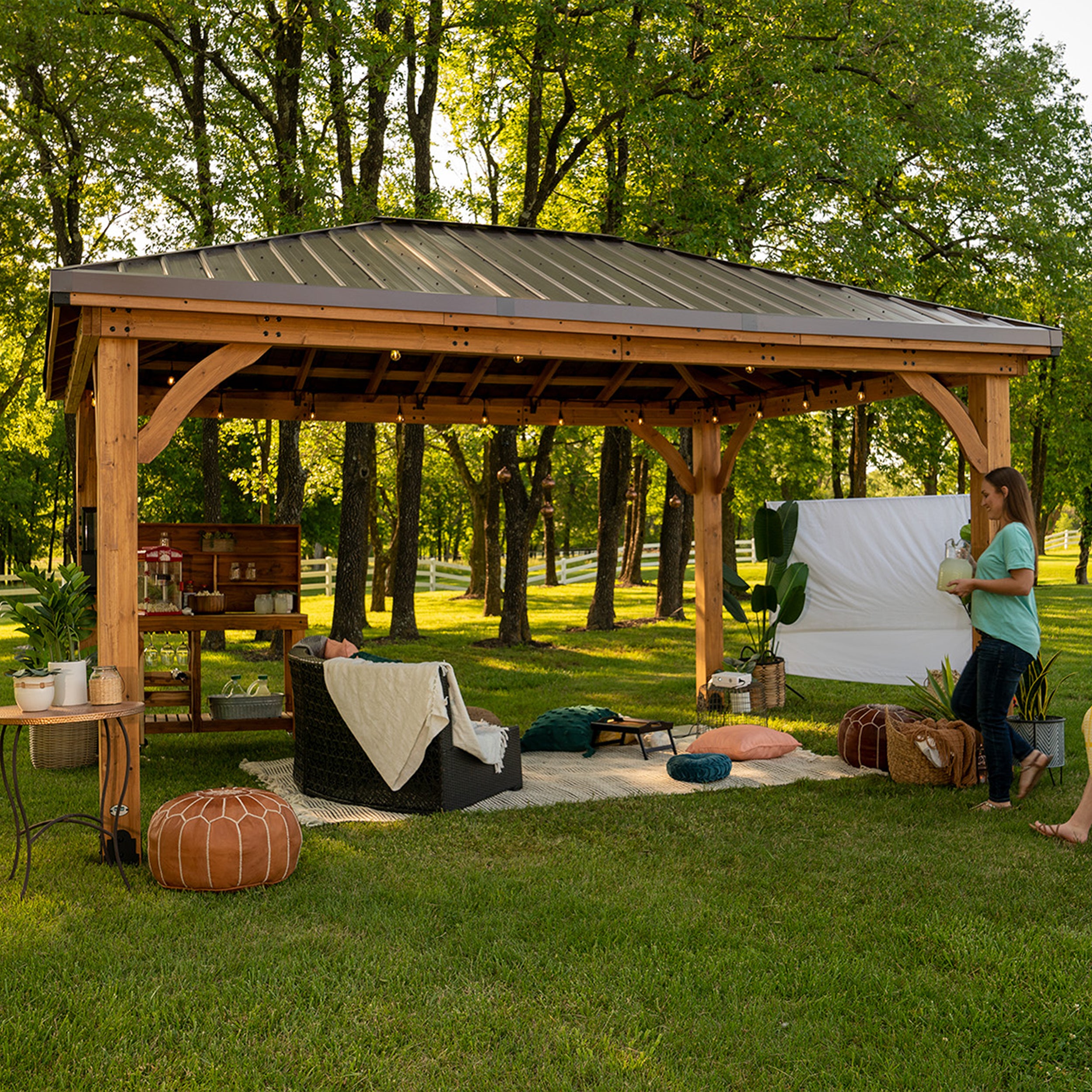 Barrington 16x12 Gazebo Outdoor Movie theater