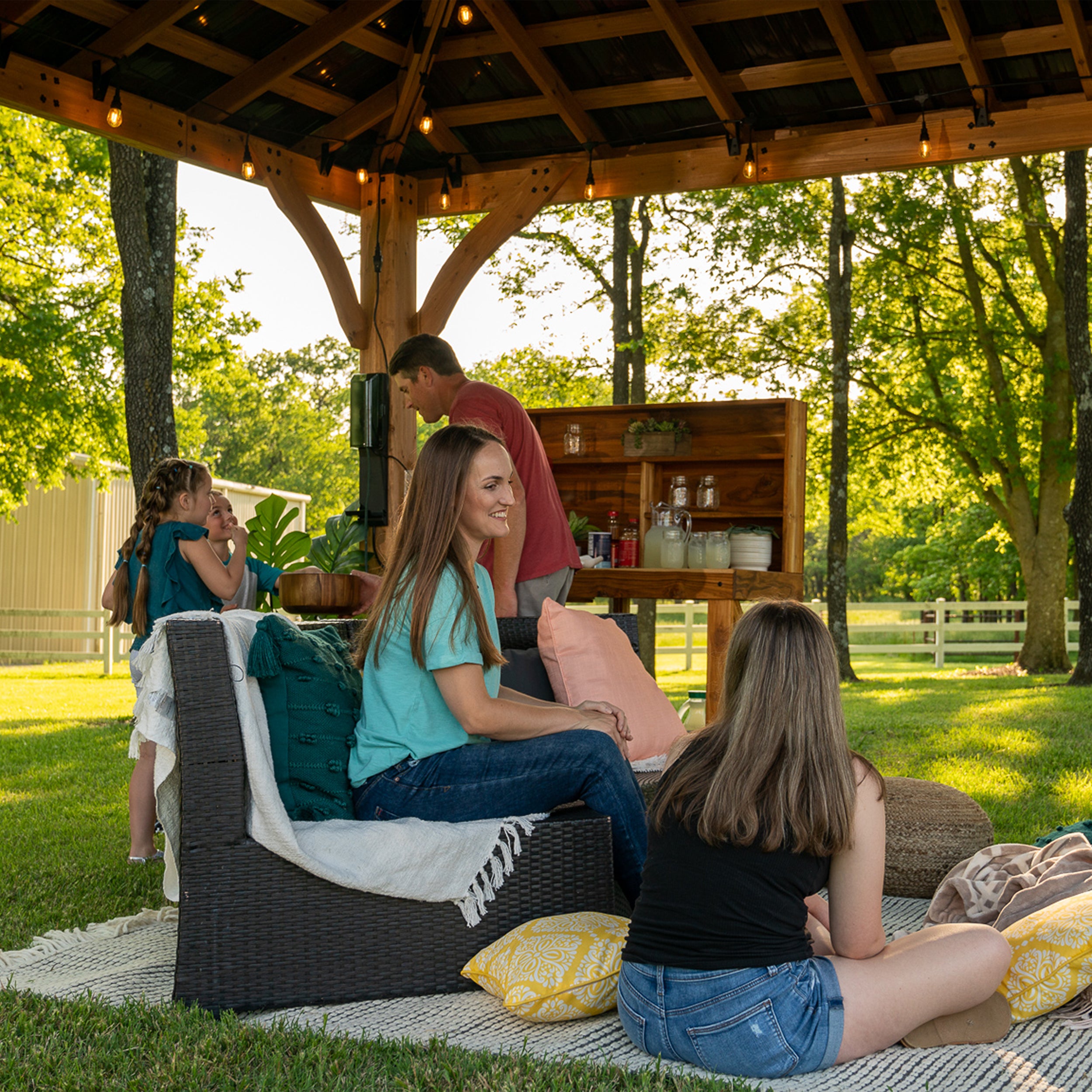 Barrington 16x12 Gazebo lounge area