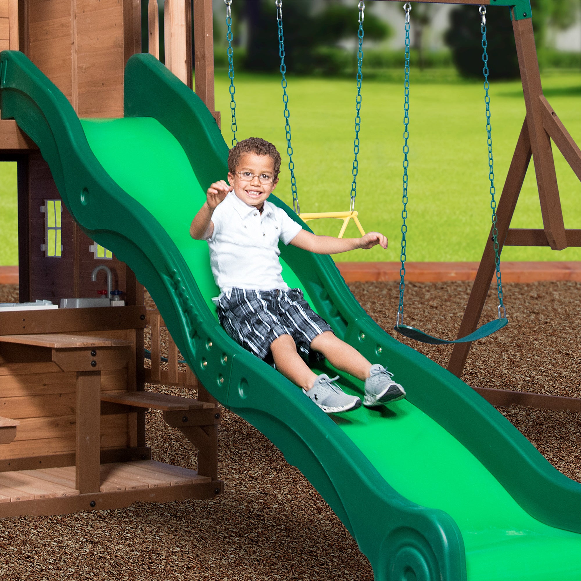 Backyard Discovery - Mount Triumph Wooden Swing Set