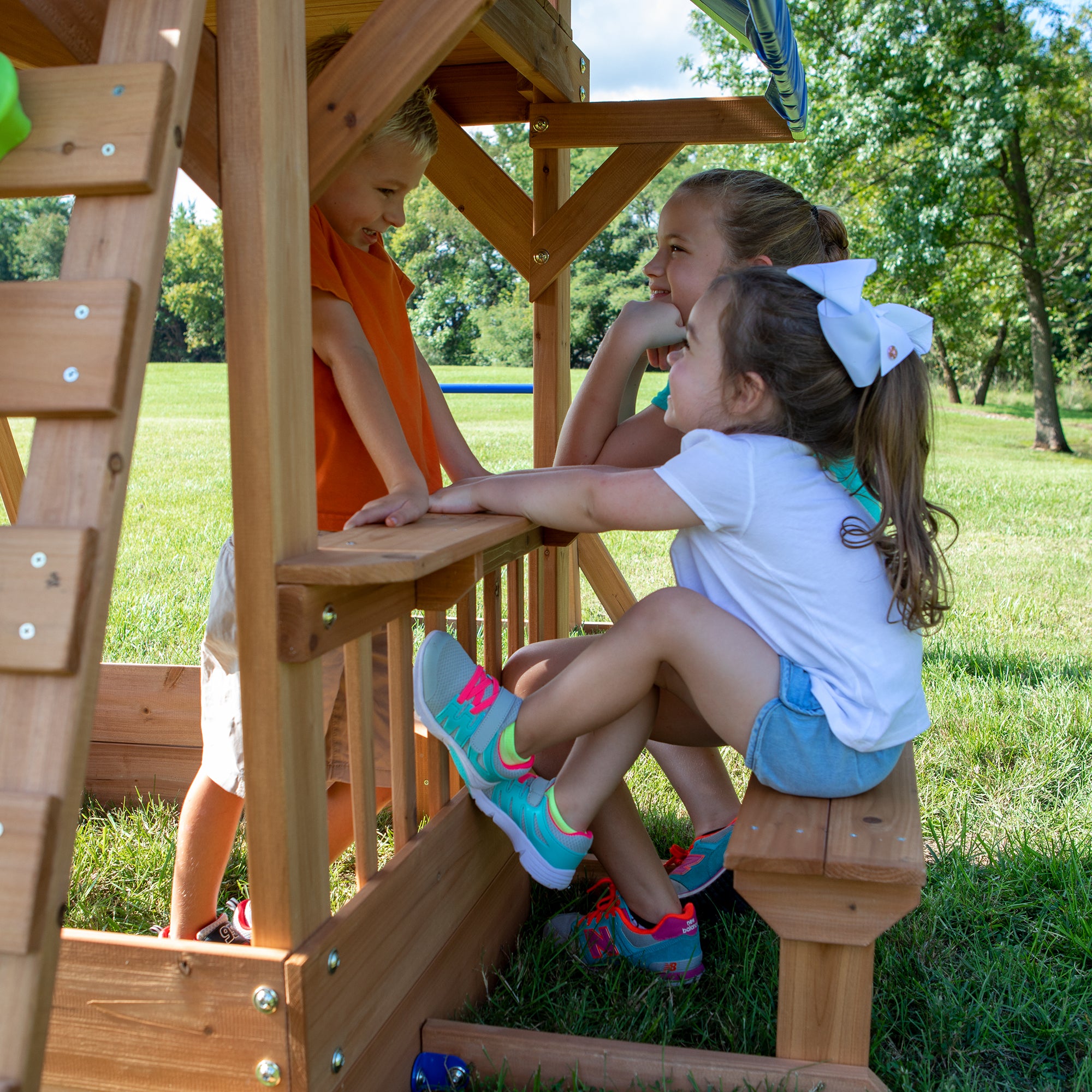 Beach Front Swing Set Bench