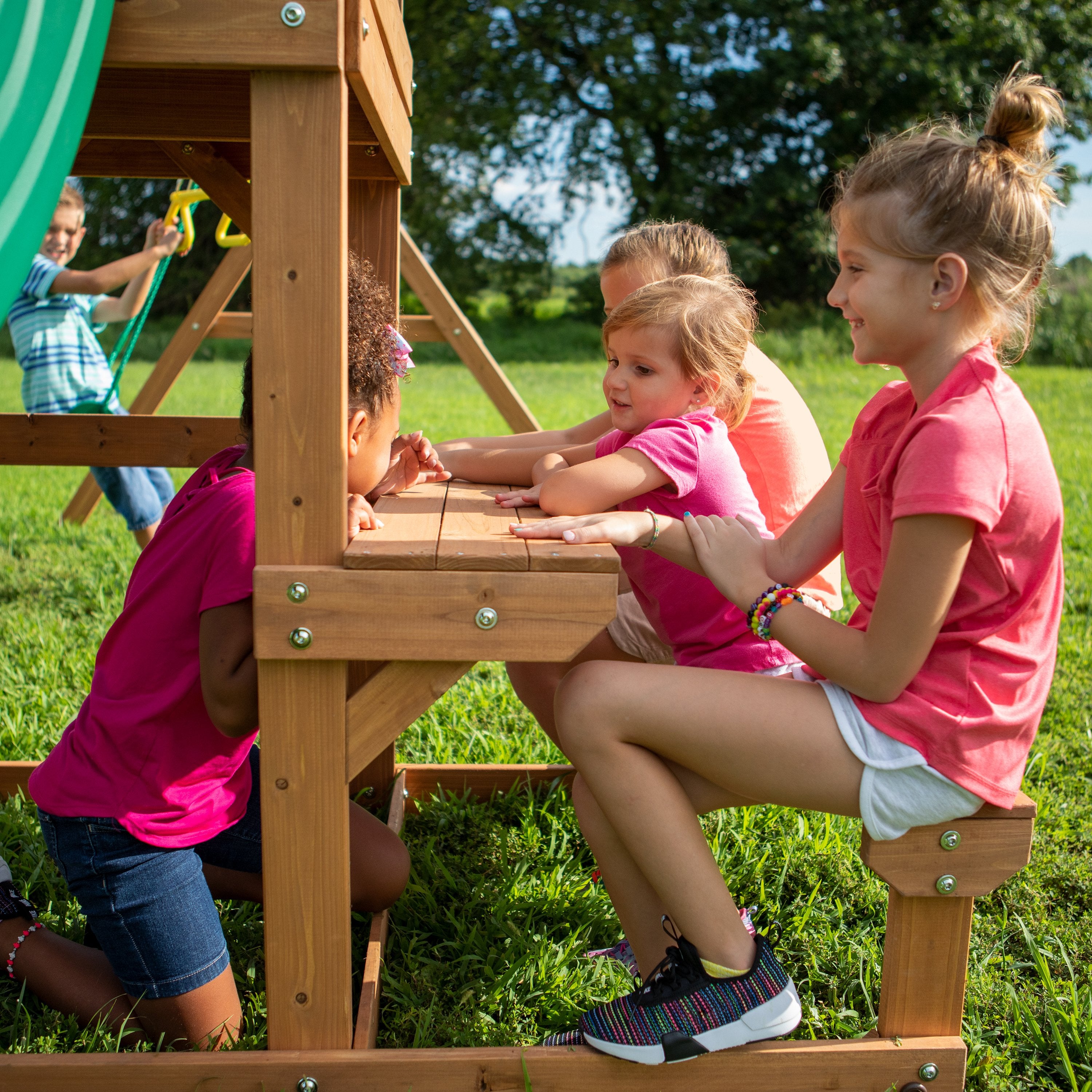 Belmont Wooden Swing Set Bench