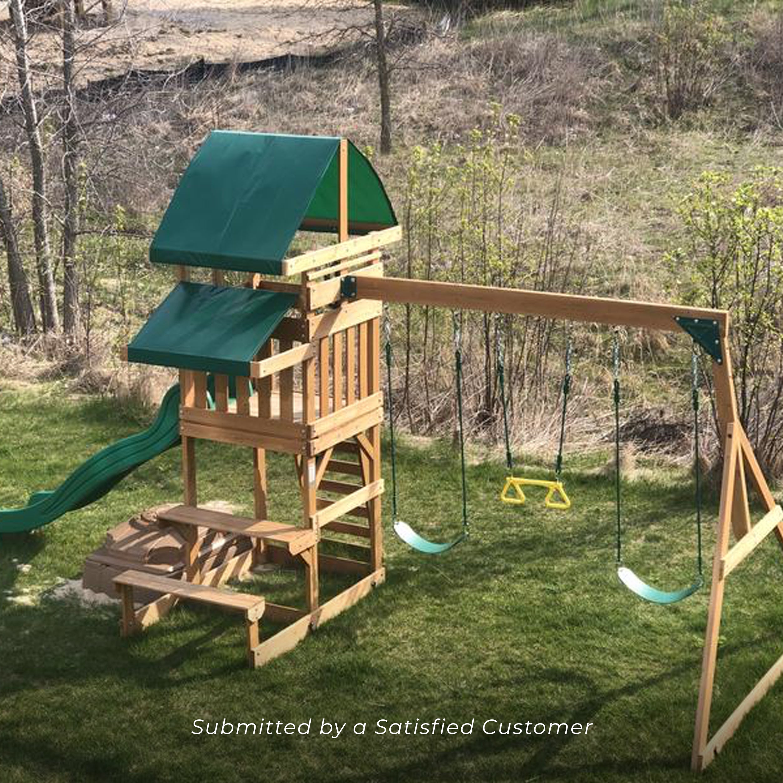 Belmont Swing Set - Customer photo