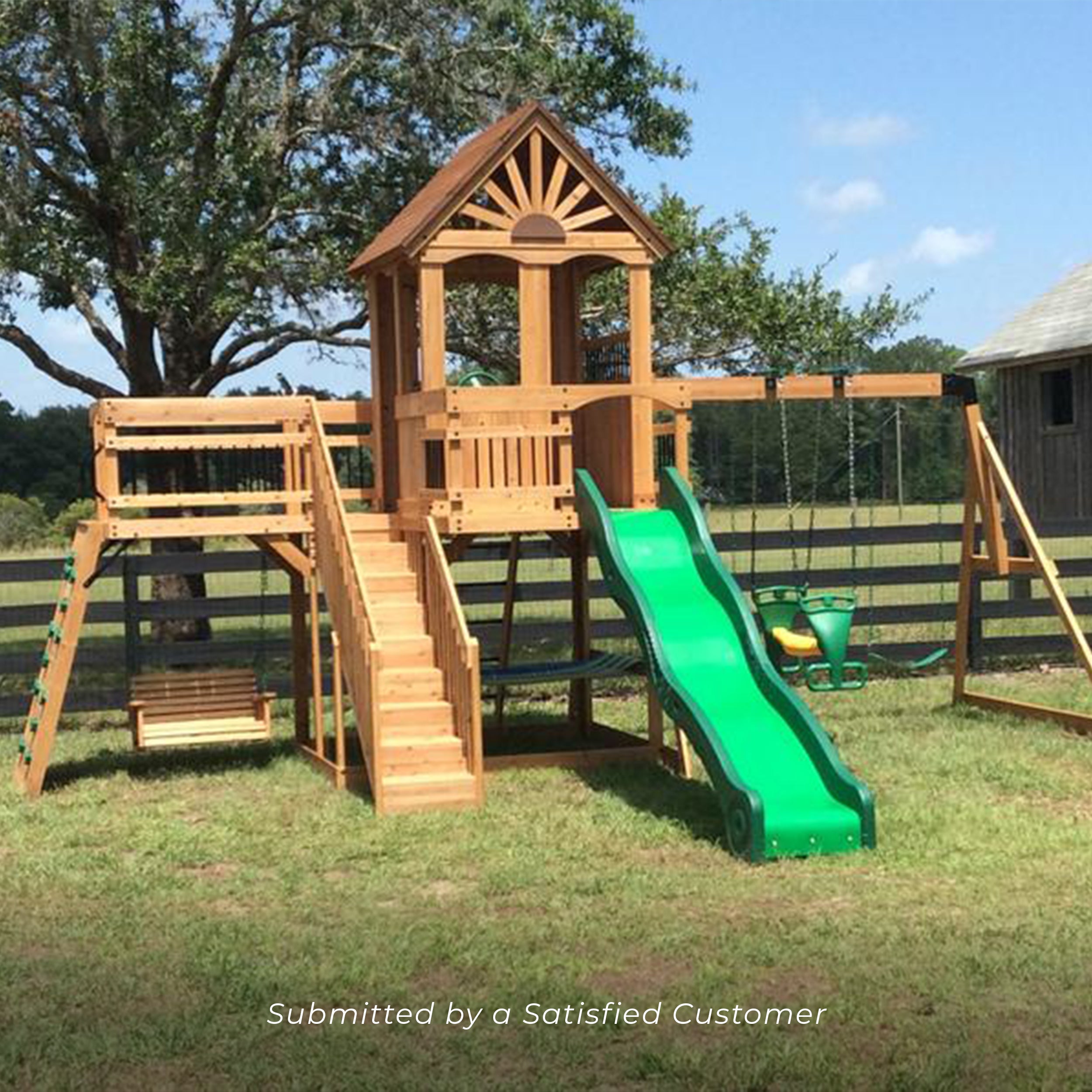 Caribbean Swing Set - Customer Photo