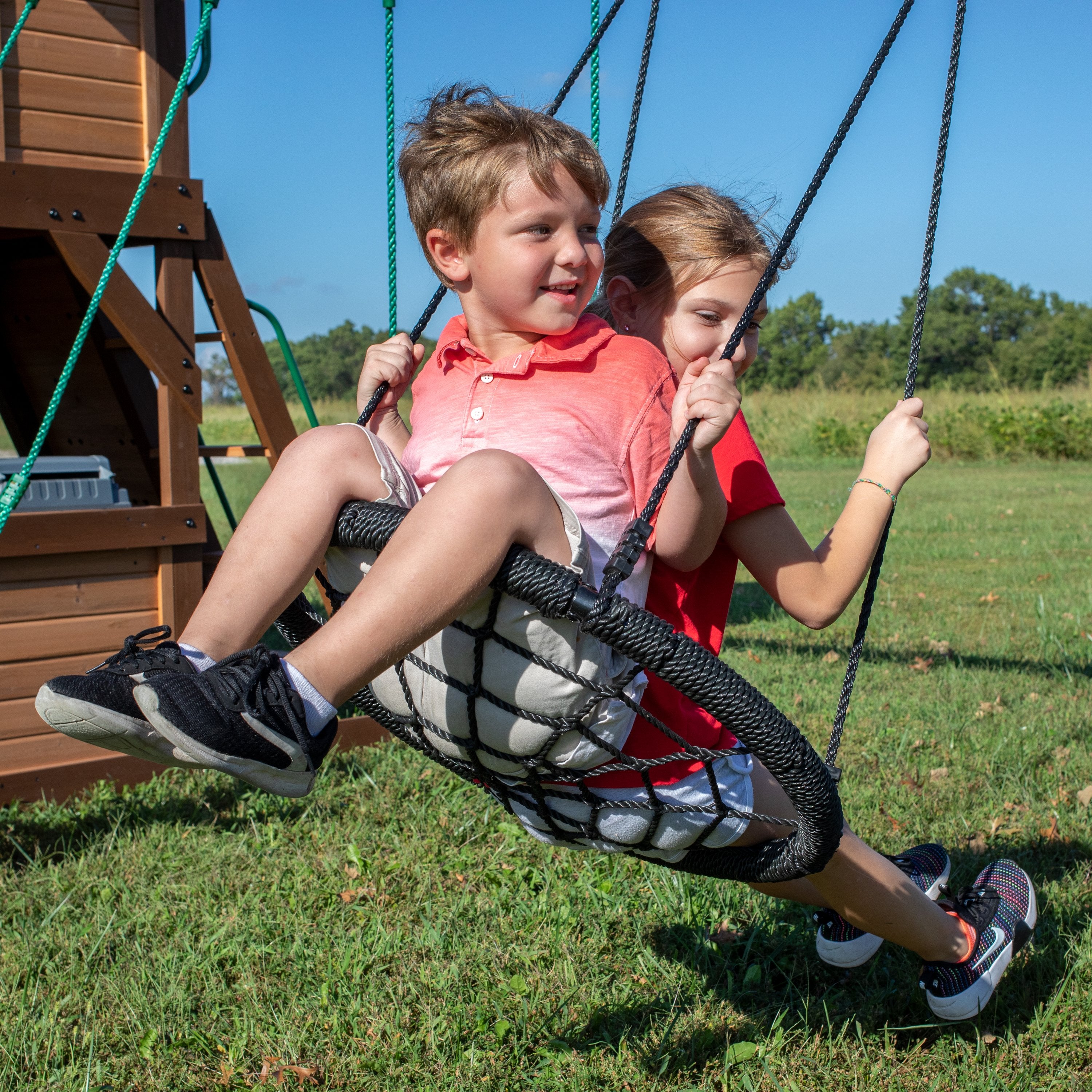 Cedar Cove Swing Set web swing