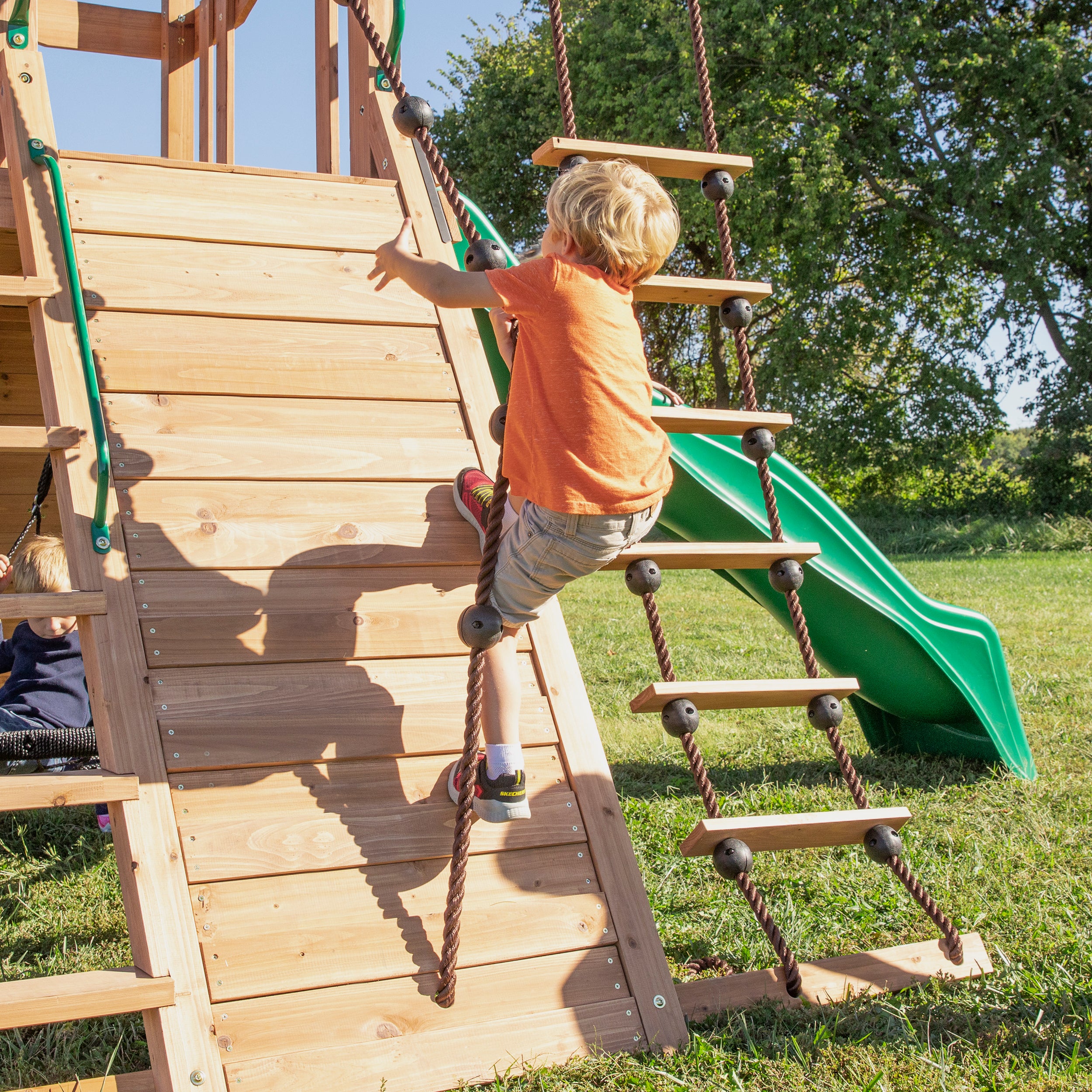 Endeavor Swing Set Climbing Wall