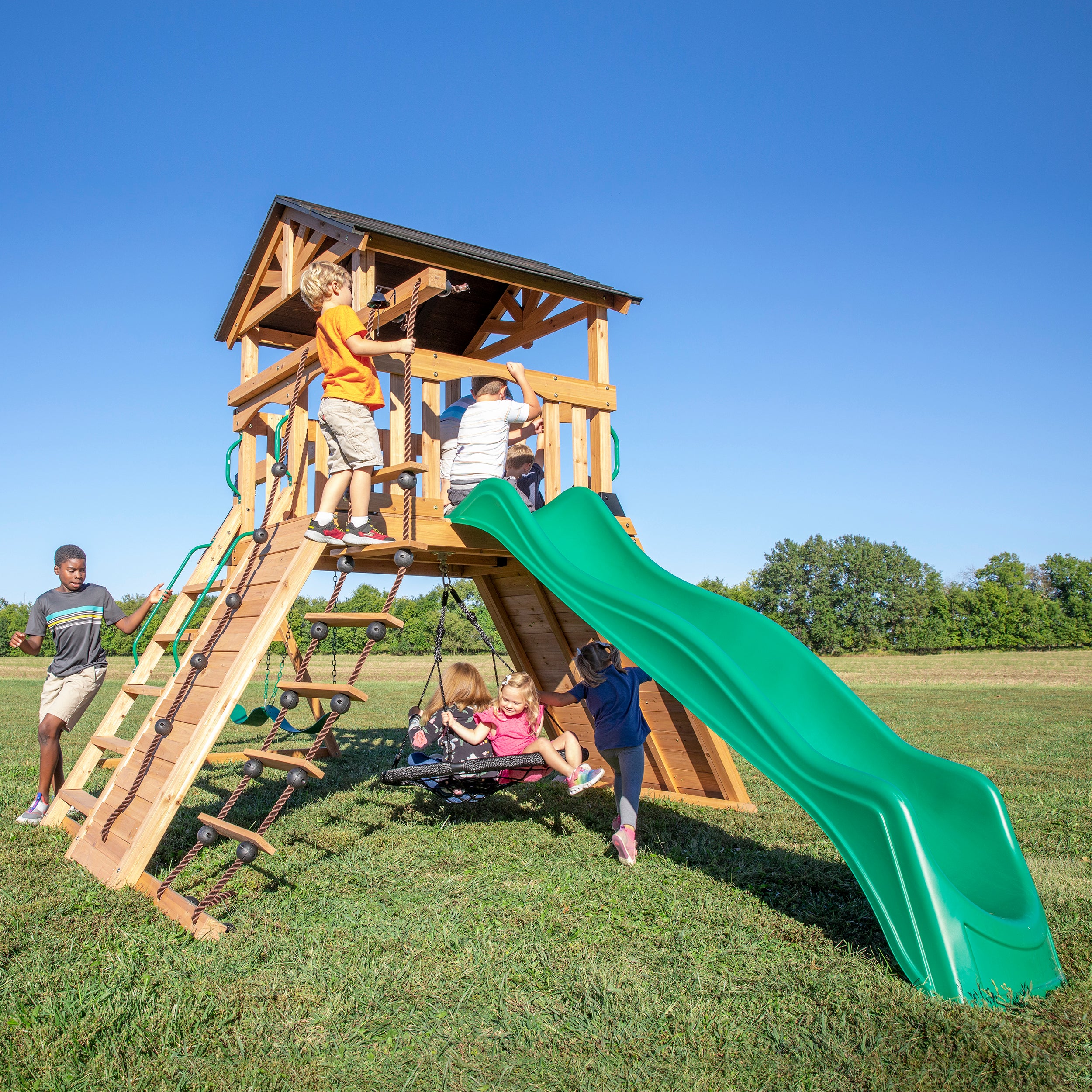 Endeavor Swing Set Side View