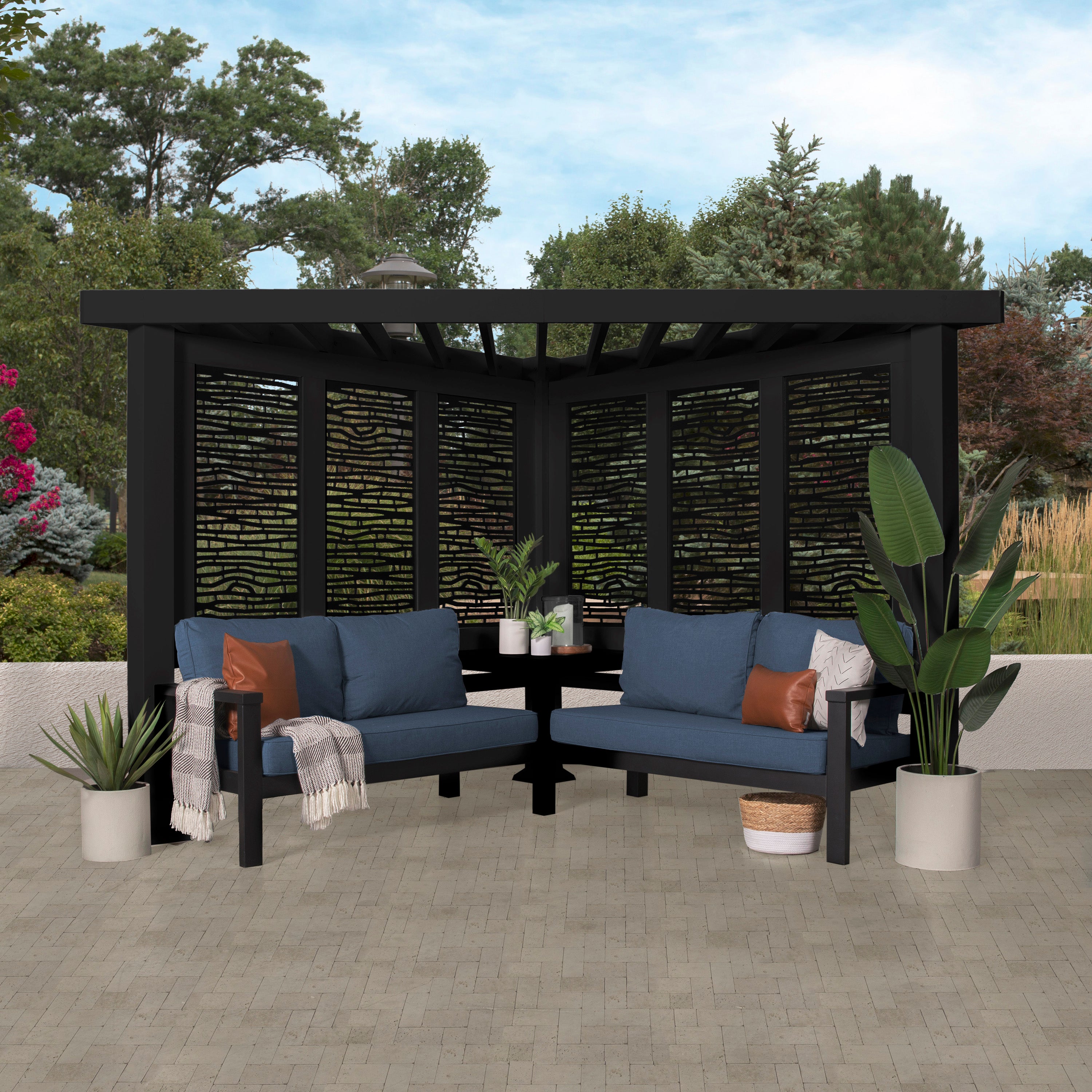 Glendale Modern Steel Pergola Main