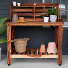 Potting Table/Bench/Serving Bar - Acacia Wood