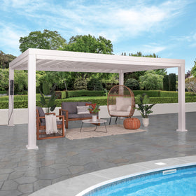 16x12 Windham Modern Steel Pergola – Backyard Discovery