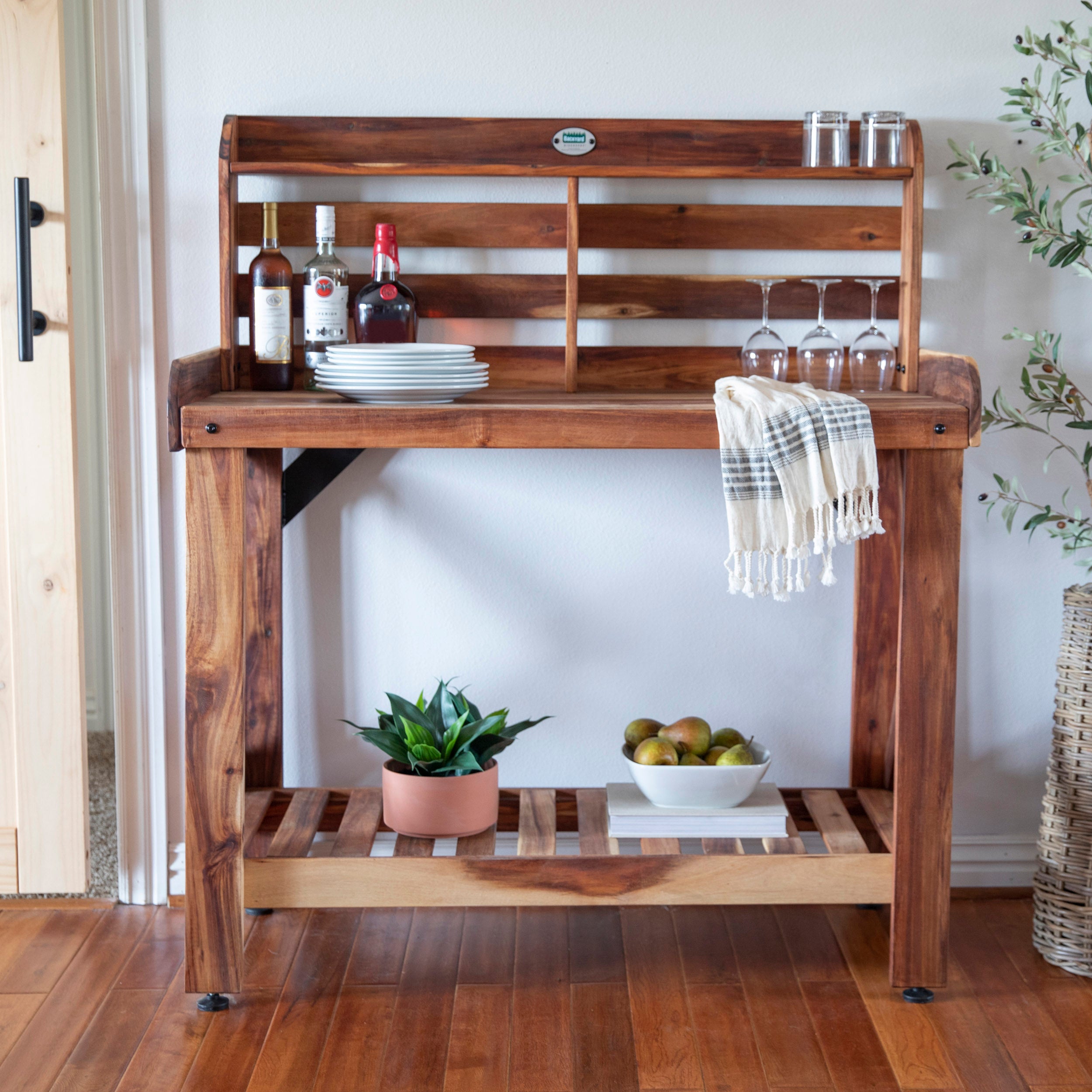 Potting Table - Acacia Indoors