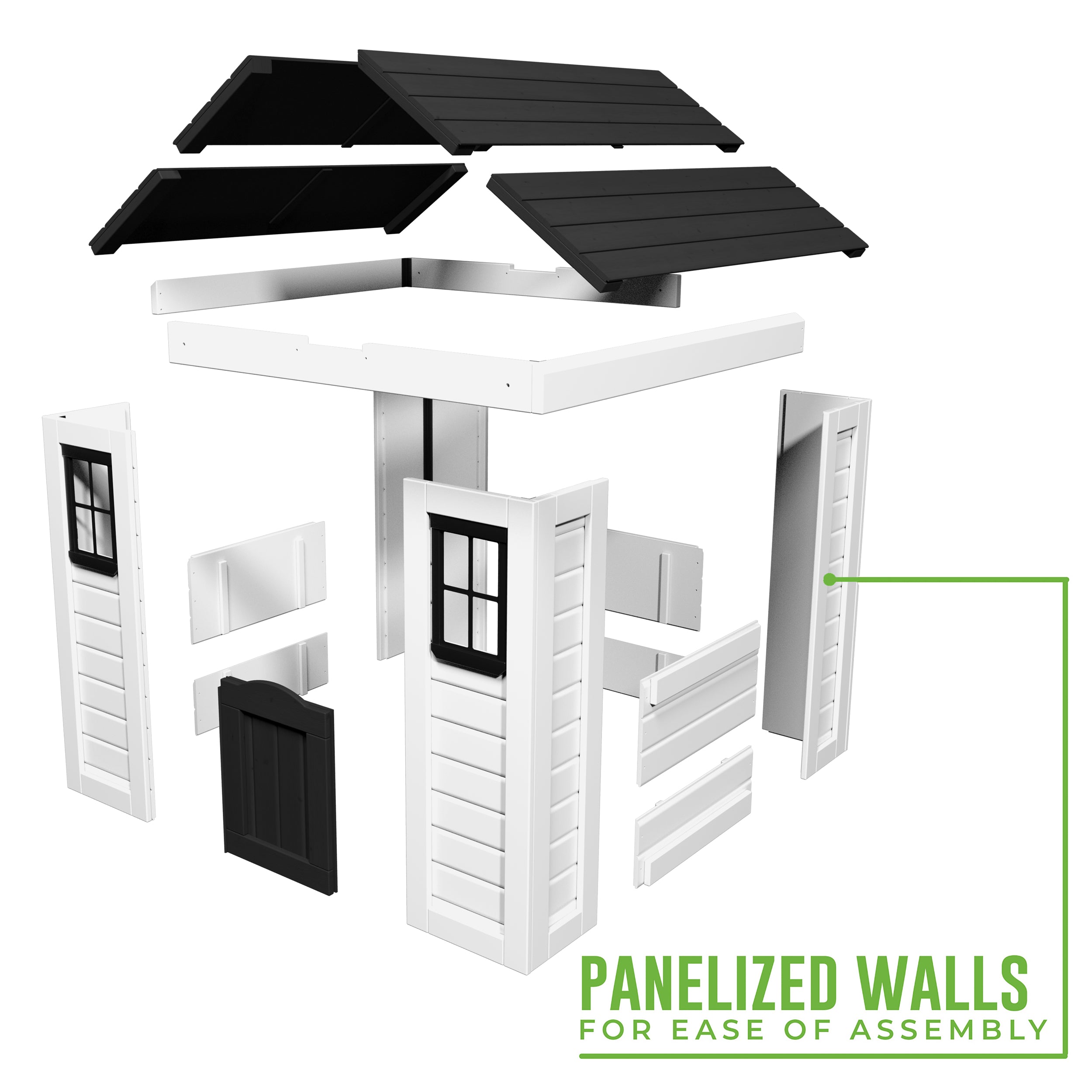 panelized walls for ease of assembly