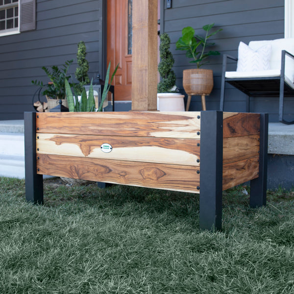 Raised Planter 100% Authentic Teak Wood – Backyard Discovery