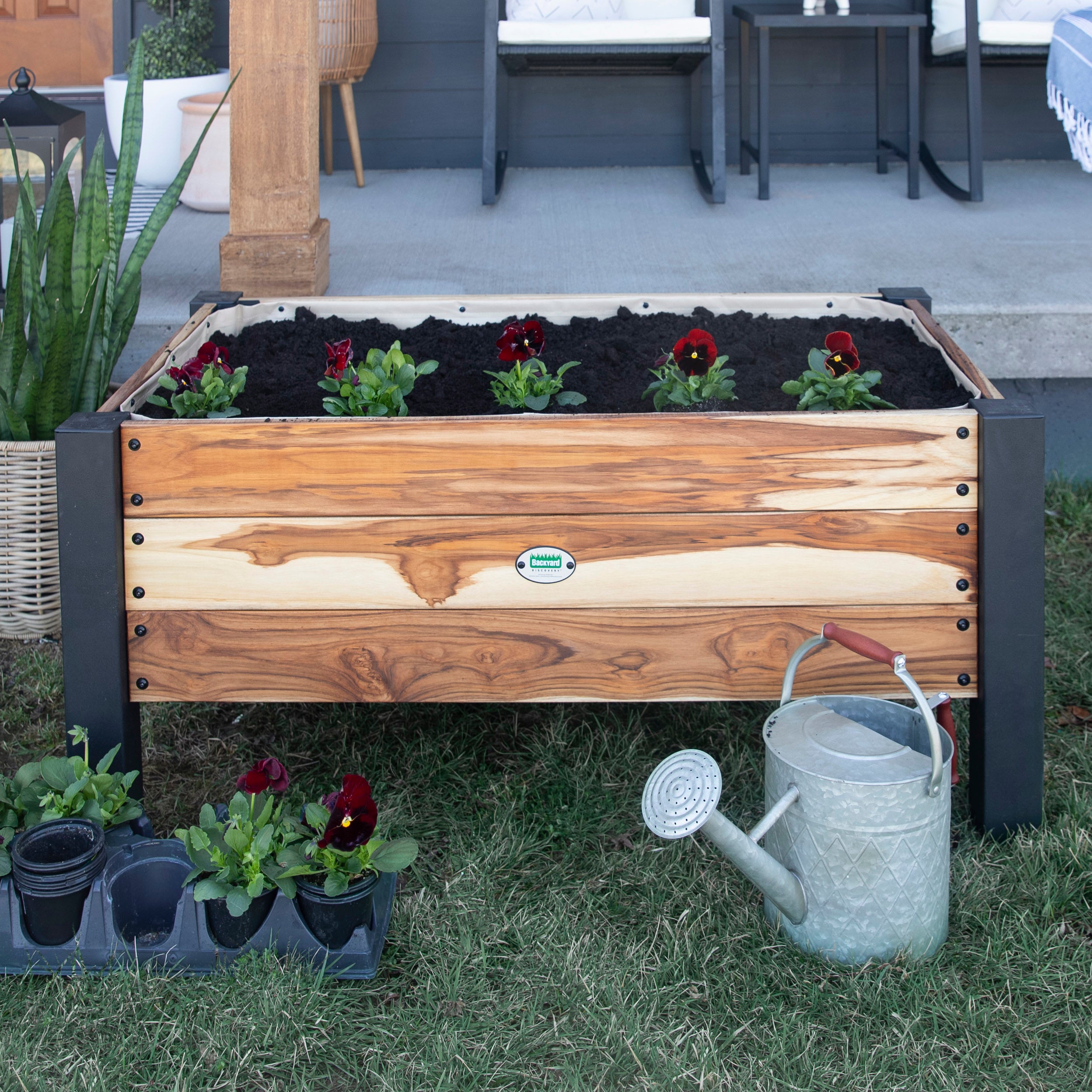 Teak Planter Top