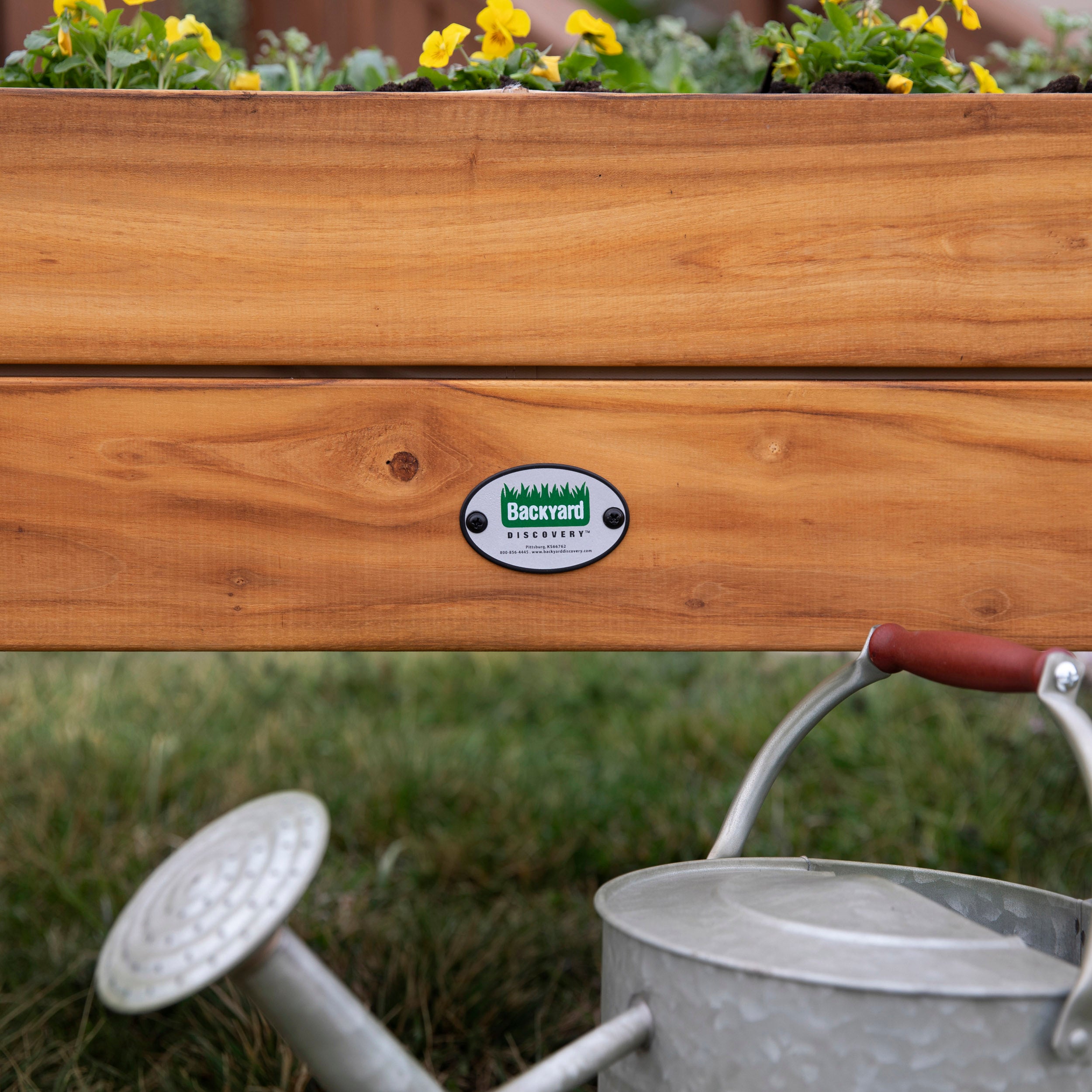 Raised Teak Planter