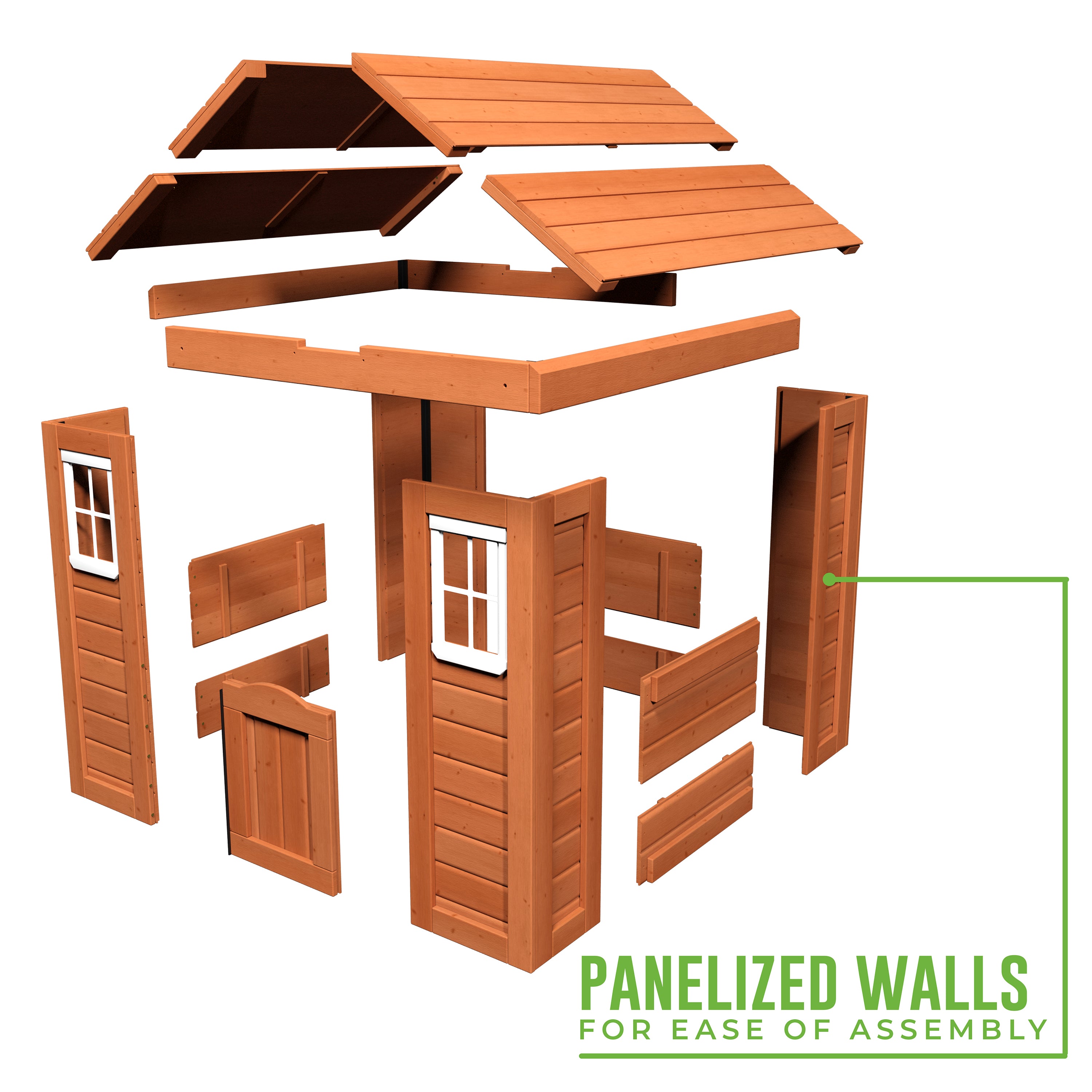 panelized walls for ease of assembly