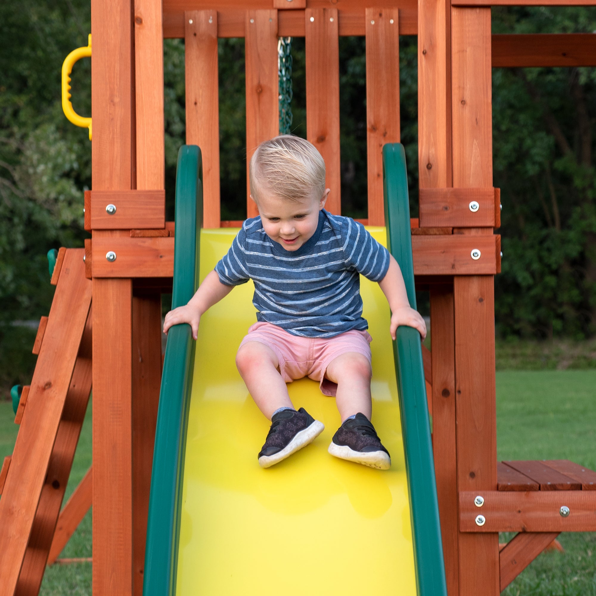 Backyard discovery tucson cedar store wooden swing set