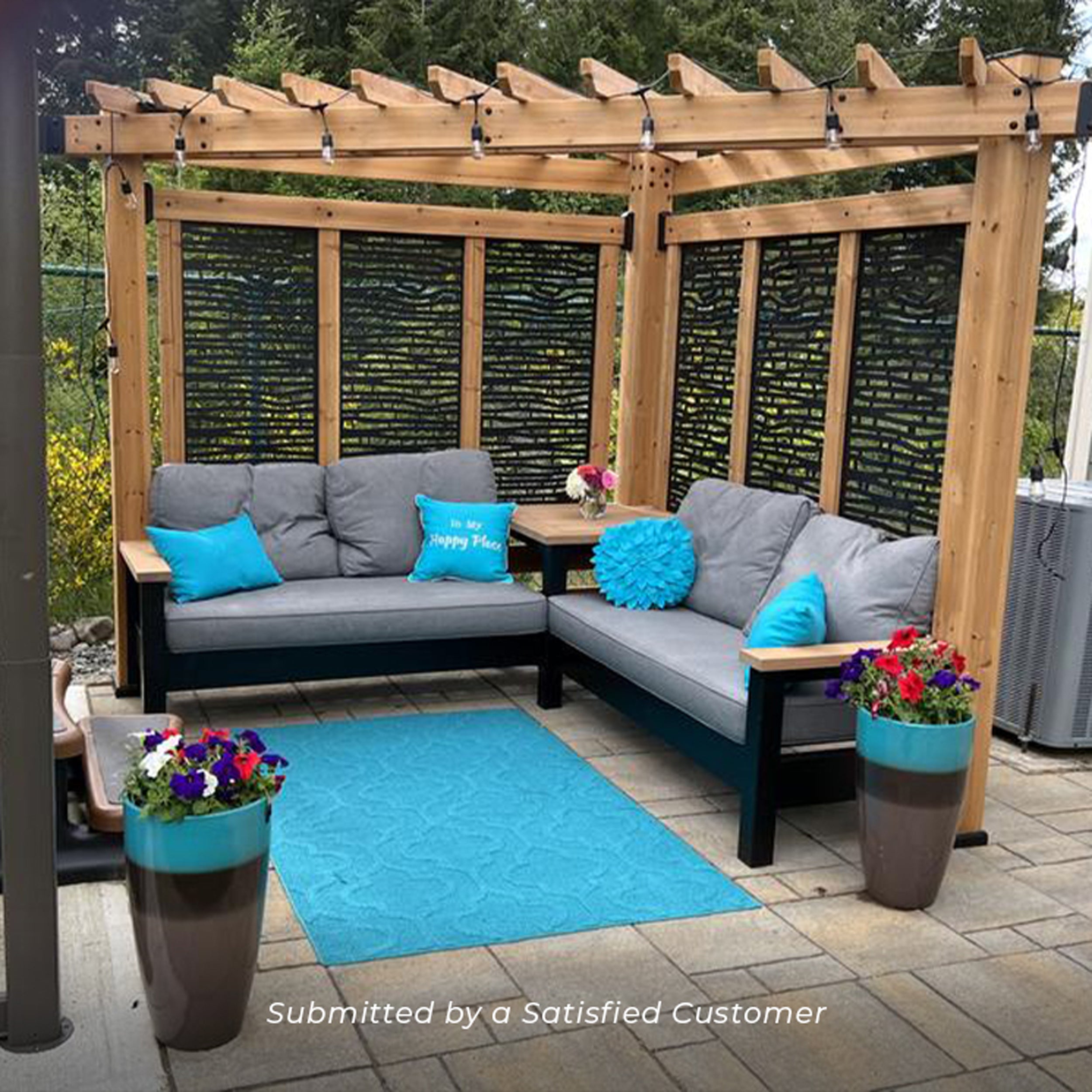 Backyard discovery cedar cabana pergola online lounger